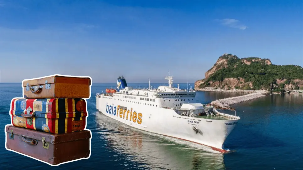 FOTO: Viaje en ferri desde Mazatlán a La Paz.