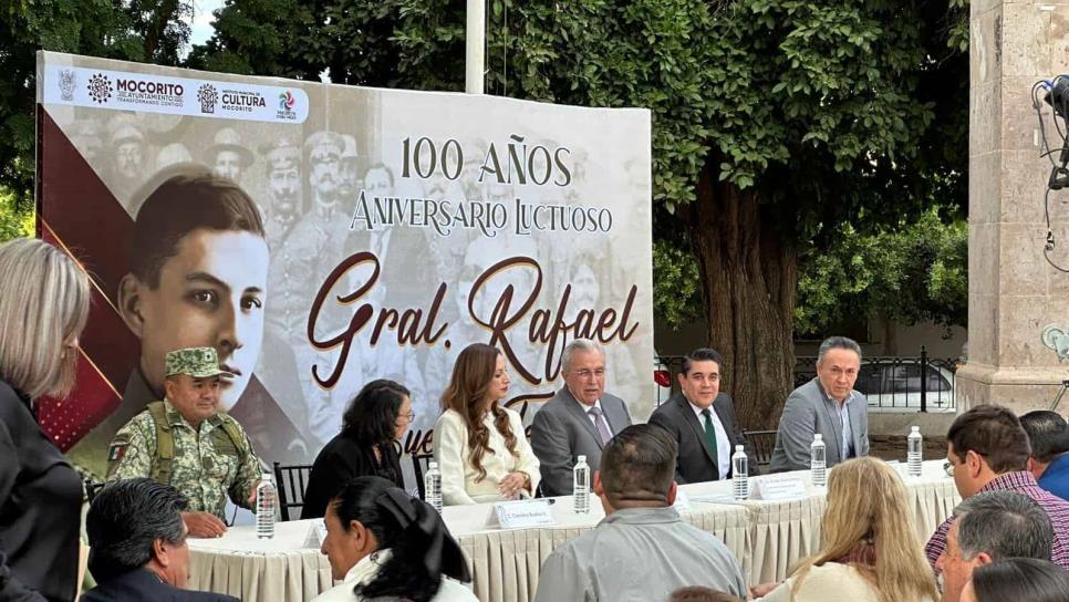 Rocha Moya conmemora 100 años del aniversario luctuoso del Gral. Rafael Buelna