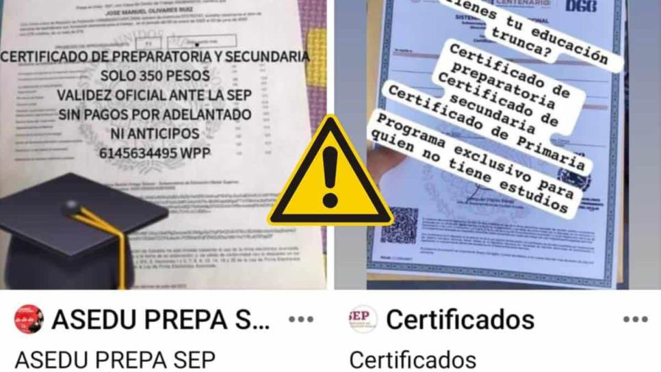 Advierten sobre certificados apócrifos que se ofertan en redes sociales en Ahome Advierten sobre certificados apócrifos que se ofertan en redes sociales en Ahome