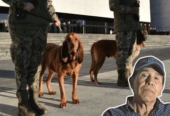 Se retira «Max», la perrita que encontró a Caro Quintero; Marina la despide con honores