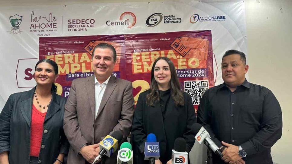 Vacantes de hasta 40 mil pesos en primera Feria del Empleo de Los Mochis