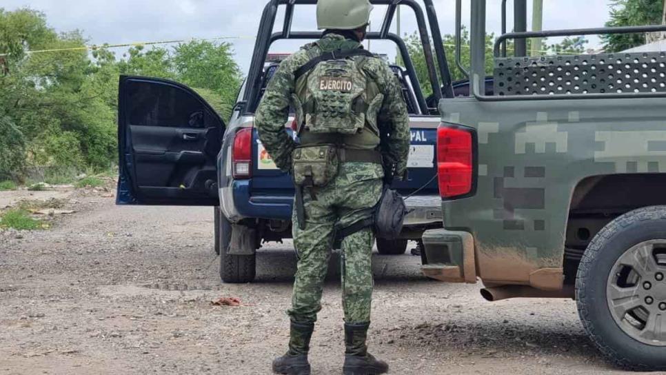 Militares aseguran varias armas de fuego tras enfrentamiento en la sindicatura de Quilá, Culiacán