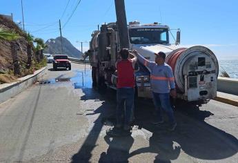 En Paseo del Centenario Mazatlán no hay problema de drenaje sanitario, aclara JUMAPAM