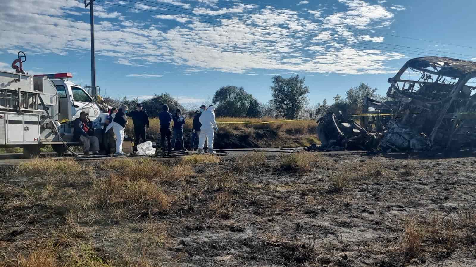 Quiñonez Estrada precisó que por el estado de calcinación de los cuerpos, podrían tardar más tiempo en identificar a las víctimas.