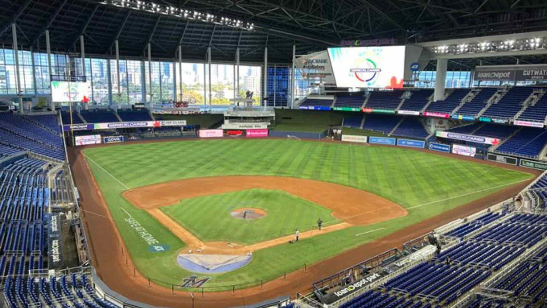 El majestuoso loanDepot Park de los Marlins, será la sede de la máxima fiesta del beisbol caribeño.