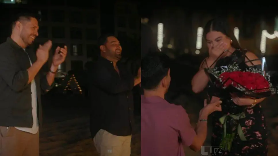 Banda MS sorprende en pedida de mano cantando su nueva canción «Tu Perfume». FOTOS: Luz Noticias.