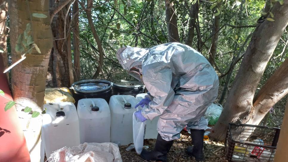Aseguran narcolaboratorio en Culiacán que generaba 400 kg de metanfetamina diarios