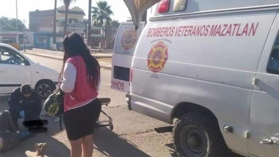 El joven fue atendido en el lugar.