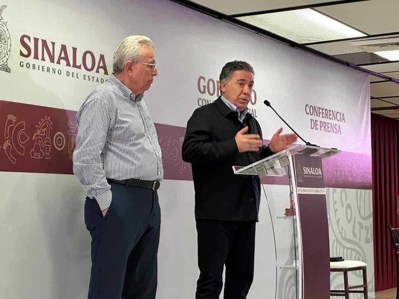Rubén Rocha Moya y Enrique Inzunza. FOTO: Luz Noticias