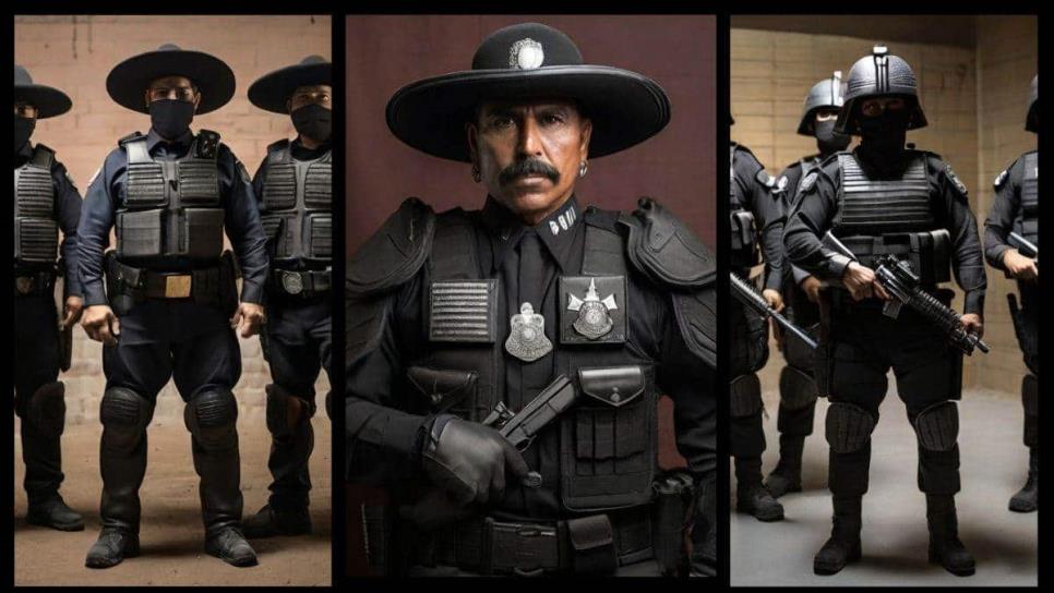 Policías de Sinaloa: así se verían en 600 años, según la Inteligencia Artificial | FOTOS