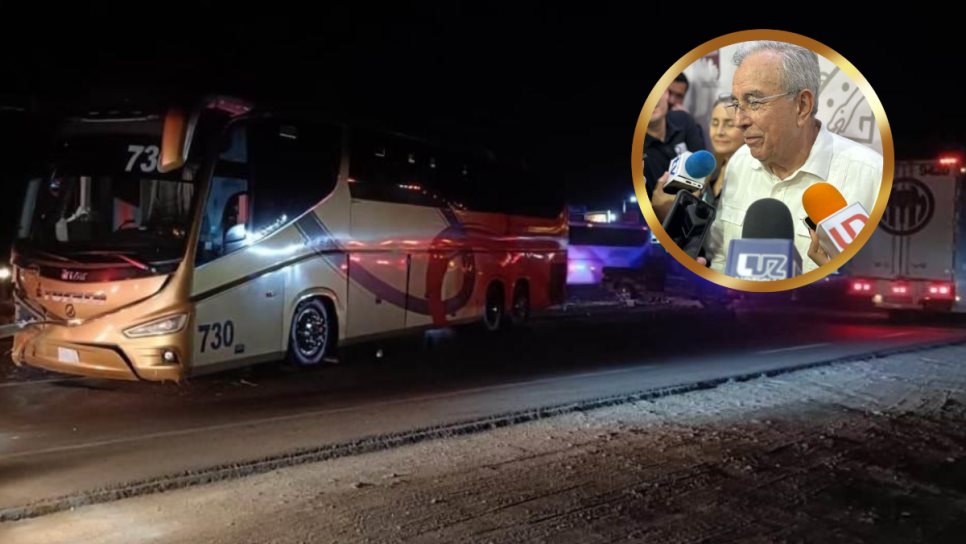 Autobuses de pasajeros pasan «volando» por la carretera, critica Rocha Moya 