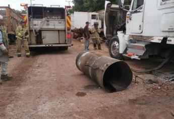 Termina con quemaduras tras explotar el tanque de un tráiler que soldaba en Los Mochis