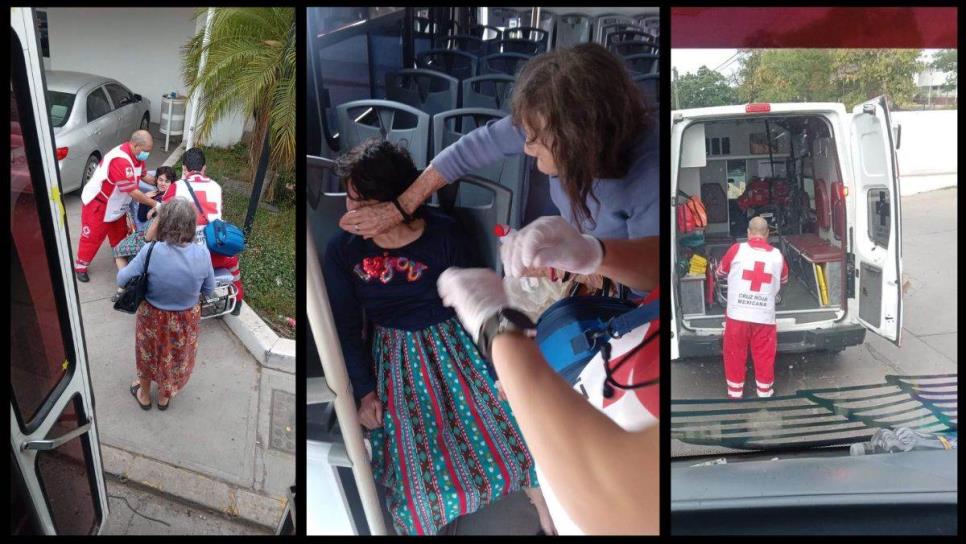 Chofer de autobús le salva la vida a una mujer infartada en Culiacán