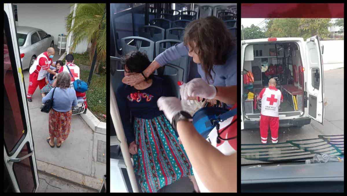 Chofer de autobús le salva la vida a una mujer infartada en Culiacán