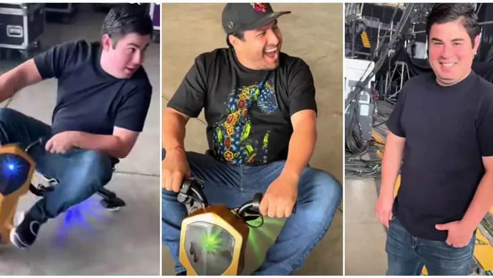 Así se divierten Julión Álvarez y Alfredito Olivas antes de su concierto en Mazatlán. | FOTO: Captura de pantalla.