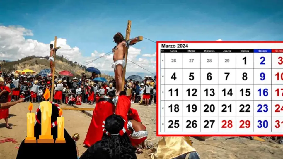 Así el calendario de la Semana Santa 2024, desde el inicio de la Cuaresma. | FOTO: Temática.