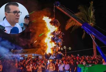 ¡Se vieron poco creativos! Desagrada alcalde «personaje» que arda en llamas en la «Quema del mal Humor»