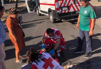 Un menor resultó herido al ser atropellado en la colonia Emiliano Zapata en Culiacán