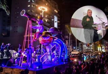 Desfile del Carnaval de Mazatlán es el más asistido de la historia, celebra Rocha Moya 