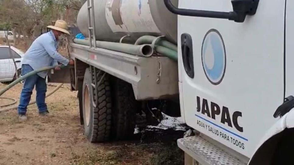 JAPAC repartirá agua en pipas para abastecer la zona sur de Culiacán; ubica dónde estarán