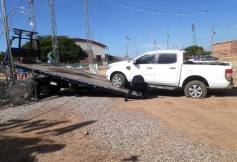 Policías Estatales recuperan camioneta robada en Culiacán 