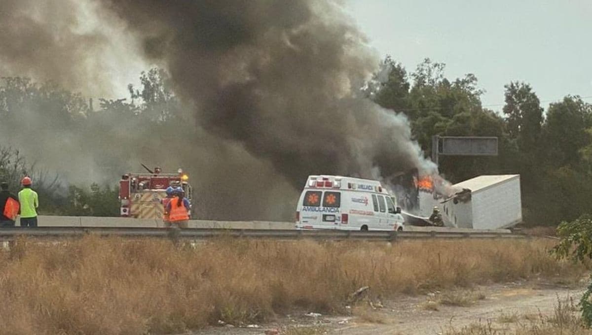 El incendio del tráiler.