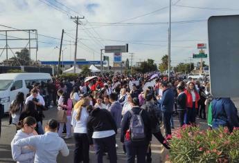 La UAS moviliza a estudiantes y maestros para bloquear el Rosales en Los Mochis