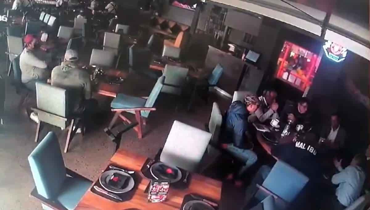 El momento quedó filmado en video. FOTO: Cortesía