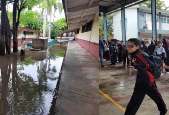 Se ausenta el 20% de los alumnos en escuelas por lluvias en Mazatlán