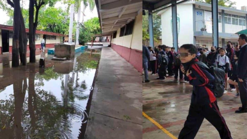 Se ausenta el 20% de los alumnos en escuelas por lluvias en Mazatlán