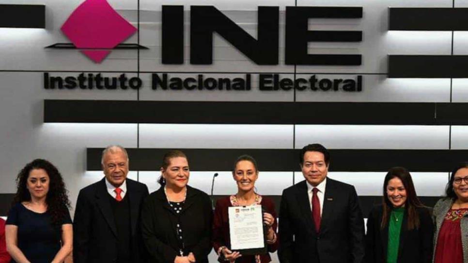 Sheinbaum se registra como Candidata a la Presidencia ante el INE