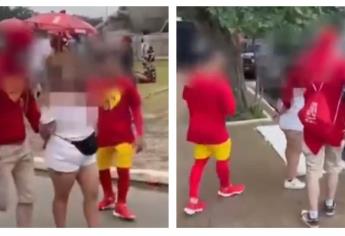 ¡No contaban con su astucia! Policías se disfrazan de «El Chapulín Colorado» para atrapar ladrones en el Carnaval de Brasil