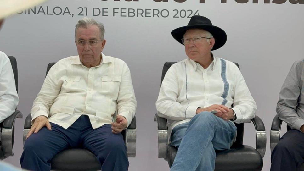 Ken Salazar le tiene confianza a Sinaloa: Rocha Moya