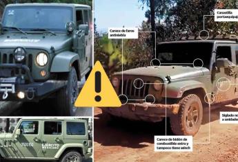 Sicarios clonan Jeeps del Ejército y los exhiben en redes