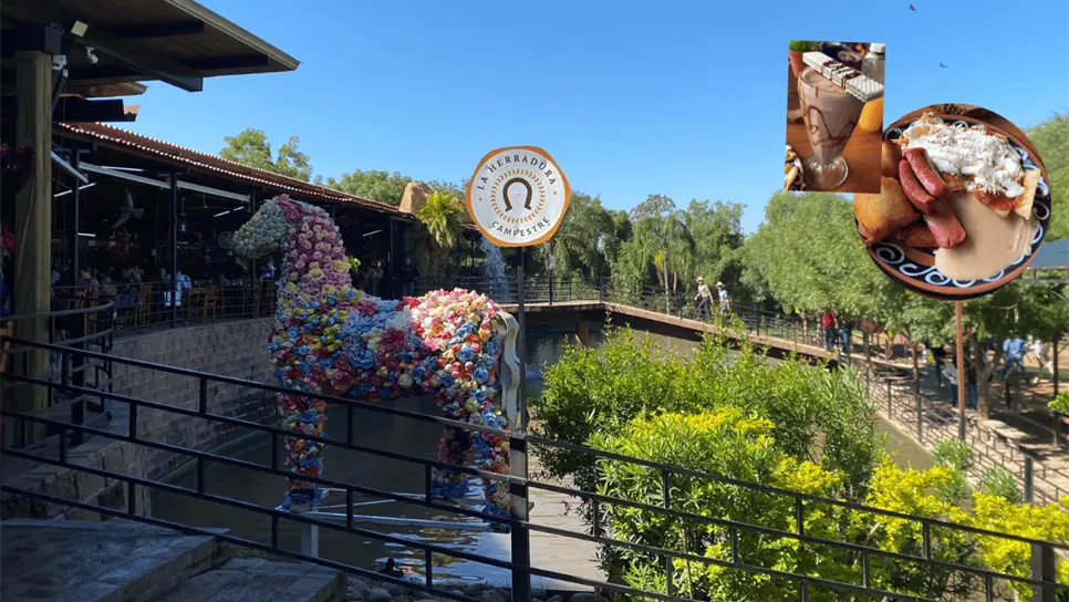 En hacienda la herradura tendrás una hermosa vista mientras degustas los alimentos. FOTO: Cortesía