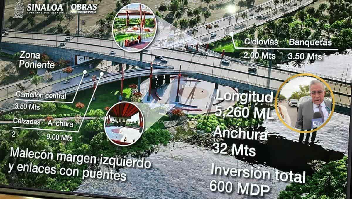 Culiacán tendrá un «Mega malecón» y otras obras. | FOTO: Luz Noticias.