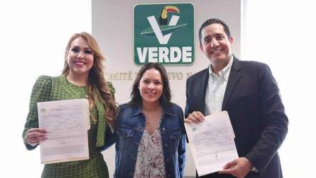 Chuy Valdes y Nubia Ramos se registran en fórmula como candidatos al Senado por el Verde 
