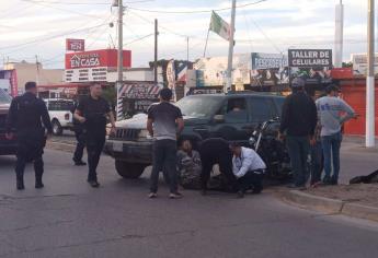 Atropellan a motociclista en Los Cedros, al poniente de la ciudad de Los Mochis