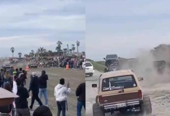 Carreras clandestinas en San Quintín protagonizan aparatoso choque | VIDEO