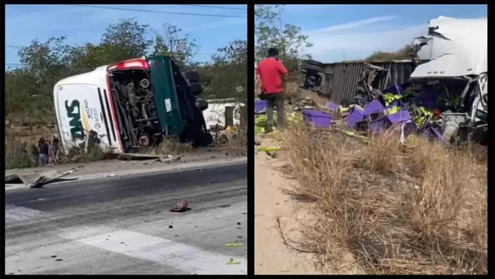 El accidente se registró en los límites son Sonora.