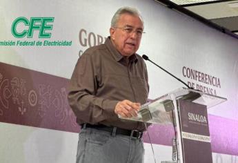 Rocha Moya gestionará que subsidio de la CFE inicie en abril y dure 8 meses en Sinaloa