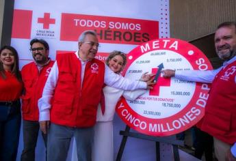 Arranca la colecta nacional de la Cruz Roja en Sinaloa, van por 45 mdp 