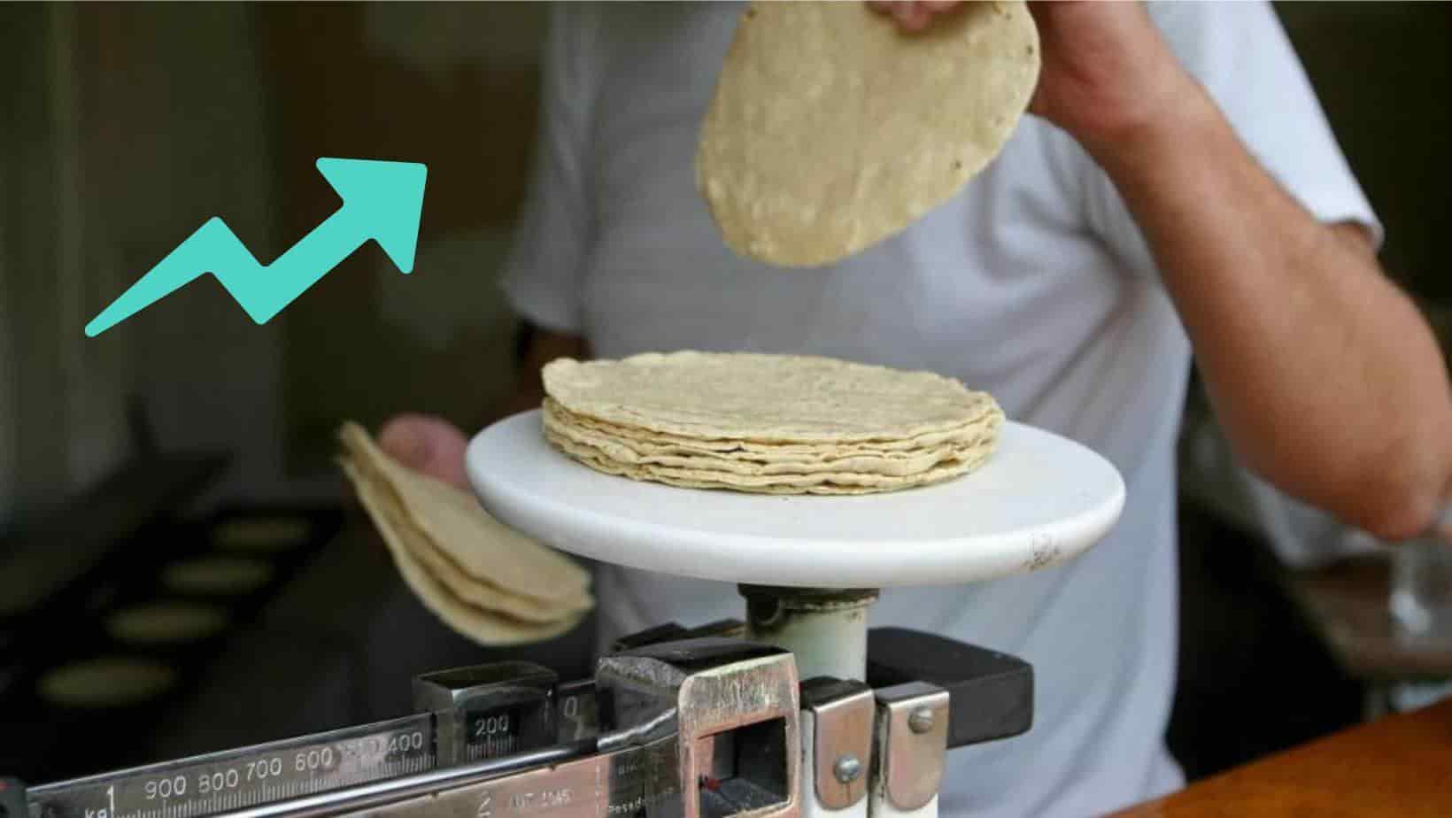 ¡Otro golpe al bolsillo! sube el precio de la tortilla en estos estados. | FOTO: Luz Noticias.