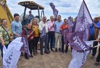 Gobernador de Sinaloa encabeza arranque de pavimentación de carretera Goros 2 a la México 15