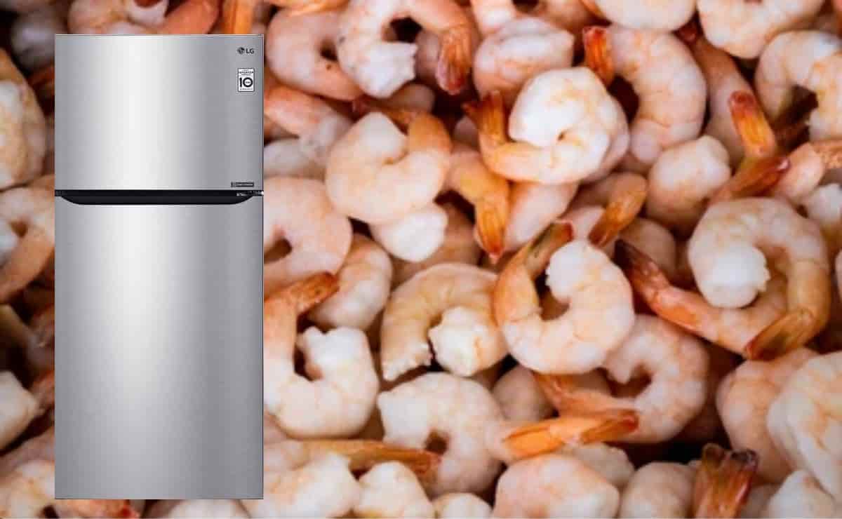 ¿Cuánto tiempo duran los camarones en el refrigerador en buen estado?
