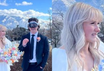 Joven se casa con los Apple Vision Pro puestos y la cara novia se hace viral