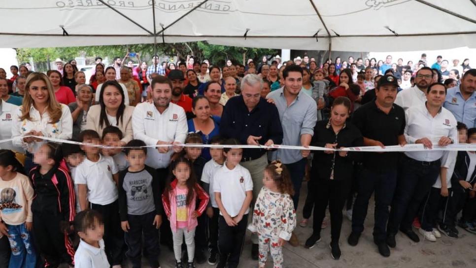 Rocha Moya inaugura cinco calles en Soyatita, Badiraguato