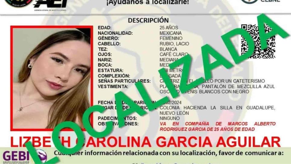 Localizan a Lizbeth y Marcos; habían desaparecido tras viaje a Mazatlán Localizan a Lizbeth y Marcos; habían desaparecido tras viaje a Mazatlán