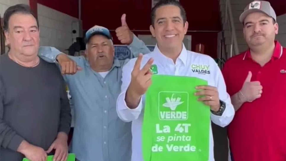 Chuy Valdés «arranca» campaña en el Mercado de Abastos, en Culiacán