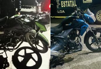 Dos motos robadas fueron recuperadas por Grupo Élite de la PEP en Culiacán 
